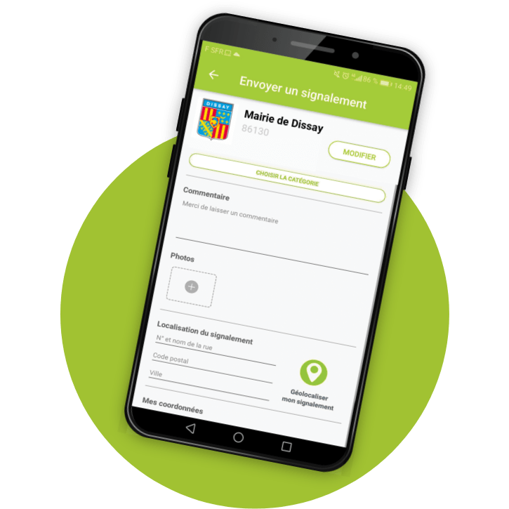 Ecran de présentation de l'application mobile Illiwap