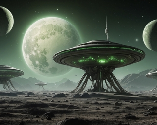 base spatiale sur une planete