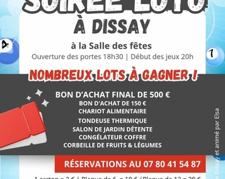 Affiche du loto du 18 avril 2026 à Dissay