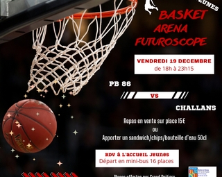 Panier de basket et ballon