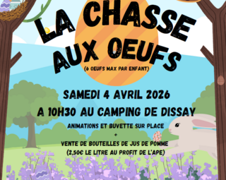 affiche de la chasse aux œufs avec jeu de recherche d'œufs cachés