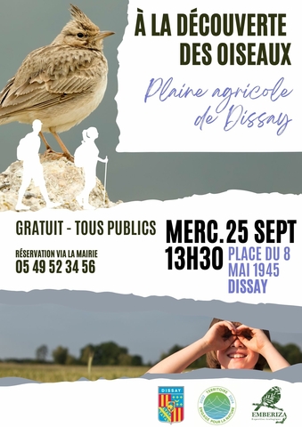 Affiche de la sortie naturaliste du 25 septembre