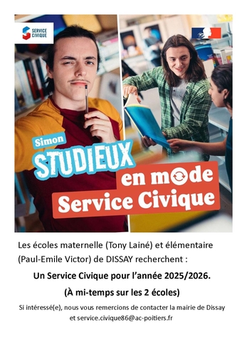 Affiche service civique