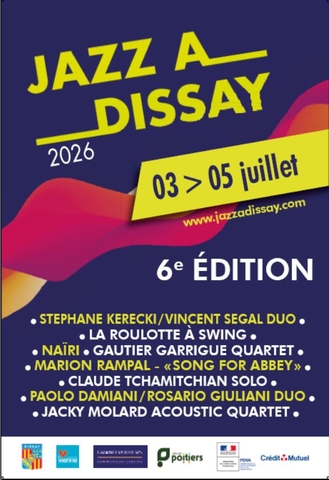 Affiche Jazz à Dissay 2026