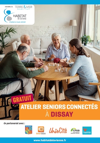 Affiche des ateliers séniors connectés