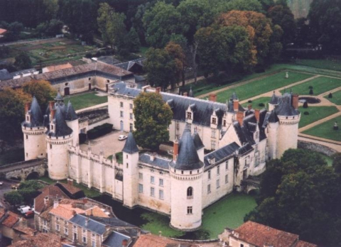 Le chateau vu du ciel