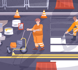 Dessin présentant les travaux de réfection de voirie