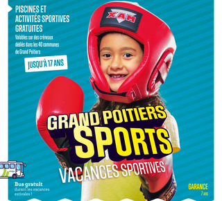Affiche de l'évenement monytrant une fille de 7 ans équipée pour la boxe éducative