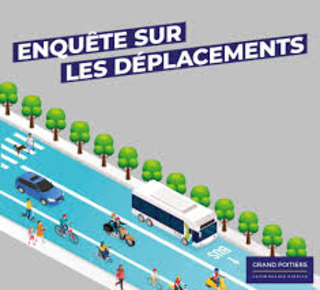 Visuel de l'enquête : dessin d'une voirie avec des véhicules des deux-roues et des piétons