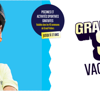 image illustrant un jeune garçon et Grand Poitiesr sports pendant les vacances