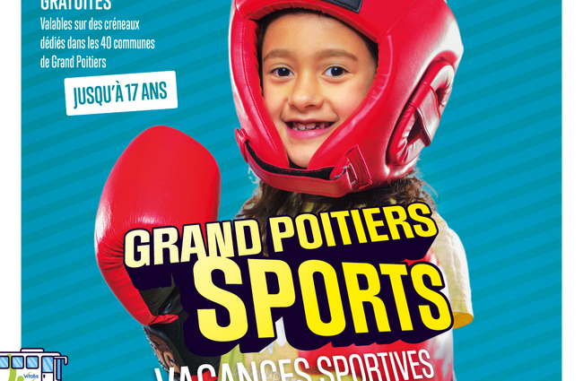 Affiche de l'évenement monytrant une fille de 7 ans équipée pour la boxe éducative