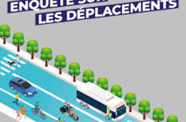 Visuel de l'enquête : dessin d'une voirie avec des véhicules des deux-roues et des piétons