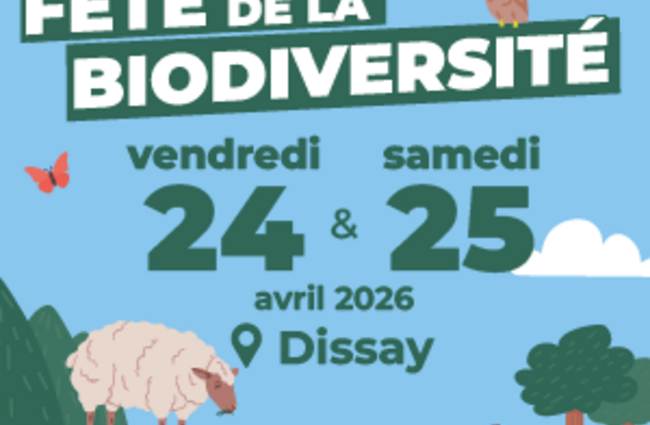Affiche de la fête de la biodiversité de Grand Poitiers les 24 et 25 avril 2026