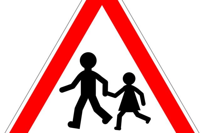 panneau routier ecole