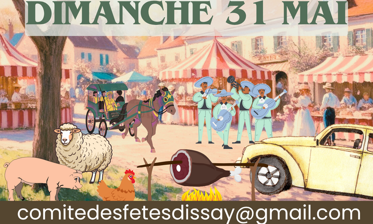Affiche de l'animation Dissay en fête