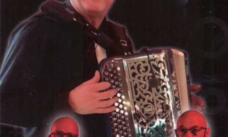 Affiche montrant Guy Roberto avec son accordéon