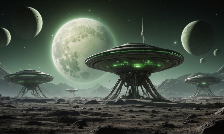 bases spatiales sur une planète