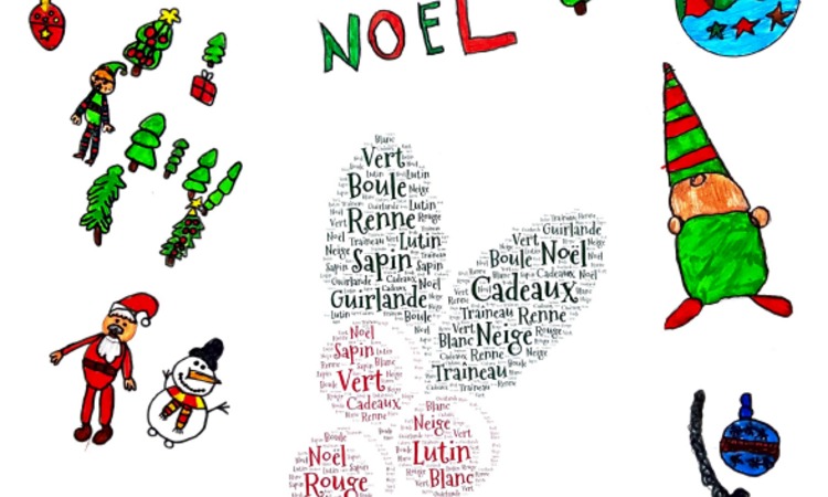 affiche marché noël école