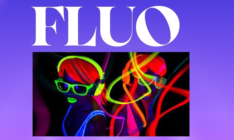 Affiche disco couleurs fluo