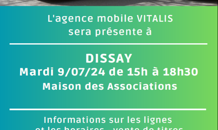 affiche de la venue de l'agence mobile Vitalis 