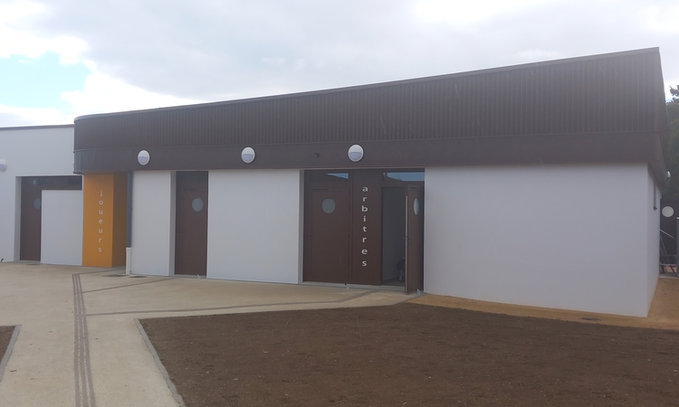 Nouveaux vestiaires du complexe sportif de Dissay