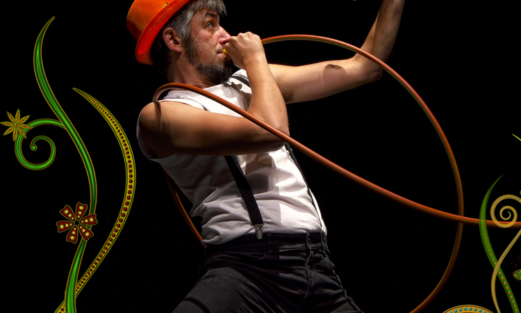 Vue du comédien lors du spectacle