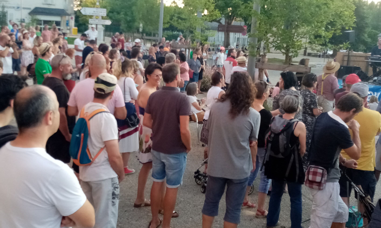 Vue d'un concert à Dissay