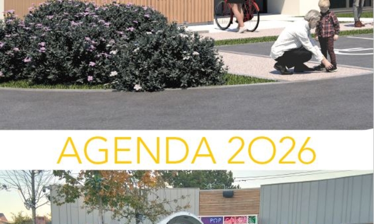 Vue de la couverture de l'agenda 2026