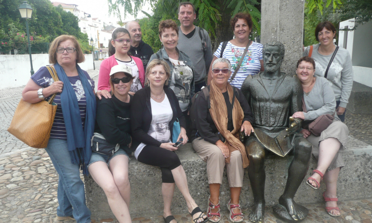 Groupe lors d'un échange au Portugal