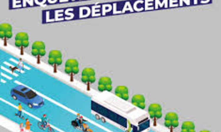 Visuel de l'enquête : dessin d'une voirie avec des véhicules des deux-roues et des piétons