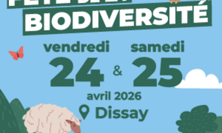 Affiche de la fête de la biodiversité de Grand Poitiers les 24 et 25 avril 2026