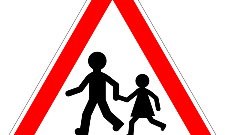 panneau routier ecole